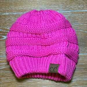 C.C Bright Pink Knit Hat